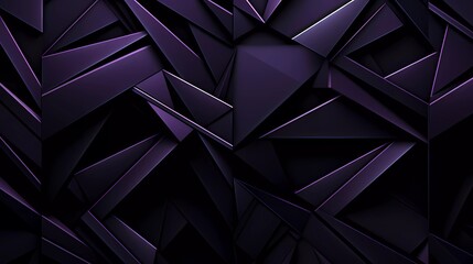 Poster - Black and purple background, Geometric pattern. generative ai