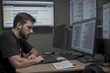 © Prasa-gg - Engineer Engaged in Computer Work in Office Embodying Engineering and Architecture Concept