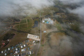 Sticker - Flying above the Hunter Valley in a hot air balloon