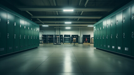 corridor in a warehouse