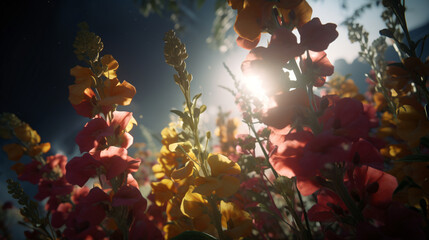 a Snapdragon canopy basking in soft sunlight.