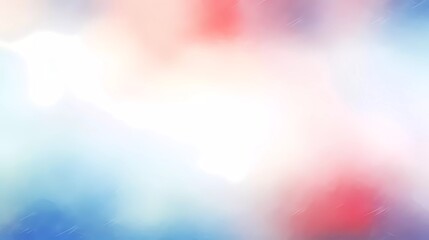 Poster - blurred gradient of white, ,red and blue colors, with noise effect abstract background. generative ai