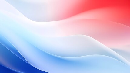 Poster - blurred gradient of white, ,red and blue colors, with noise effect abstract background. generative ai