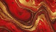 Abstract, red gold art texture swirl in dynamic dance on canvas, captured under studio lighting, showcasing intricate details, vibrant colors. Red gold oil painting