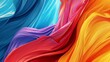 A close-up view of a colorful background reveals swirling paint colors in an amazing artwork.