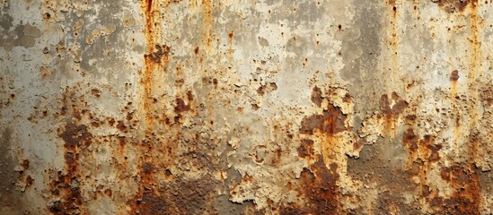 Sticker - Wall damaged by rust used as background.