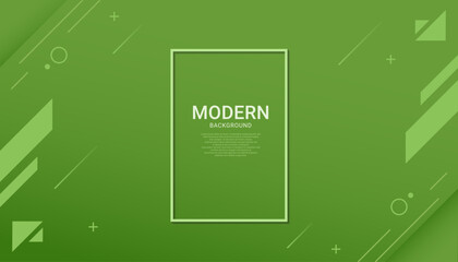 Wall Mural - abstract gradient geometric shape green lines background wallpaper