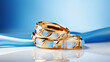 Modern golden bracelets