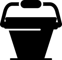 Sticker - Bucket Vector Icon