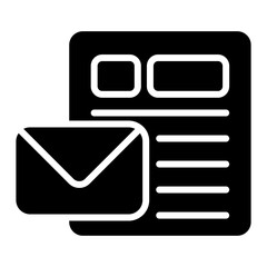 Sticker - Envelope Vector Icon