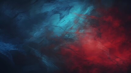 Poster - Blurred gradient of black, blue and dark red colors, with noise effect abstract background. generative ai