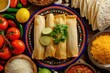Traditional Treasures: Authentic Tamales Straight from the Heart with ingredients, top view