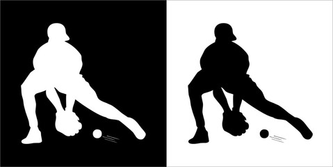 Illustration vector graphics of baseball icon