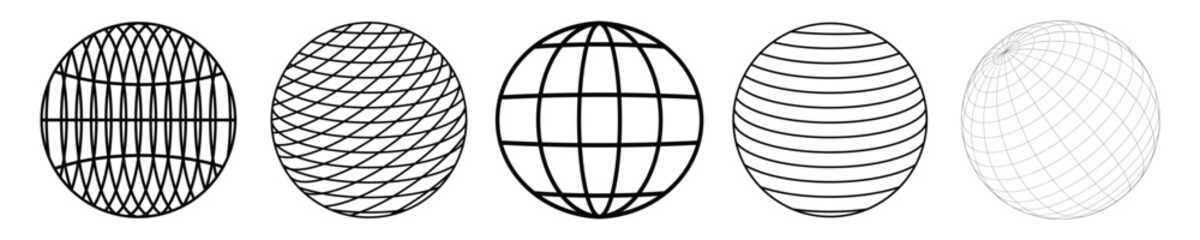 Wall Mural - world icons. earth illustration. globe symbol and planet sign.