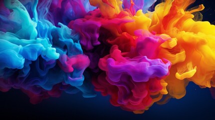 Wall Mural - Vibrant abstract desktop wallpaper in stunning colors
