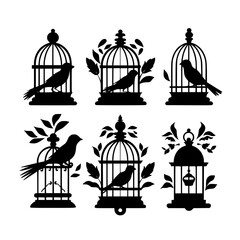 Bird Cage, cage svg, cage png, T shirt, clipart, png, svg, eps, jpg, vector, flower, floral, pattern, nature, illustration, leaf, vintage, art, plant, drawing, flowers, design, seamless, black, decora