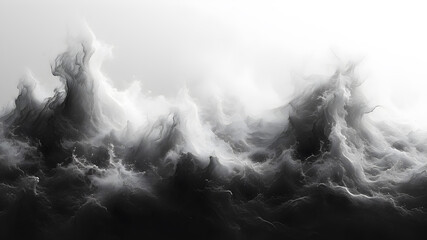 bright abstraction: a mysterious symphony of illustrations of gray spots, created by ai, has been re