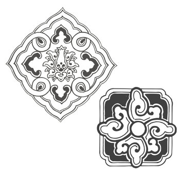 vector illustration of a chinese ornament