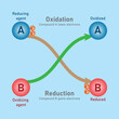 Oxidation and reduction reaction. Reducing agent and oxidizing agent. Redox reaction. Scientific resources for teachers and students.