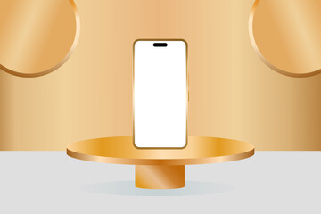 Smartphone prototype mockup and stand holding