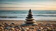 © UniquePicture - Stack of stones on beach