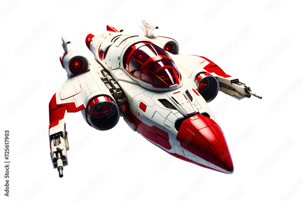 Futuristic Alien Spaceship Glowing Lights Futuristic Sci Fi Space