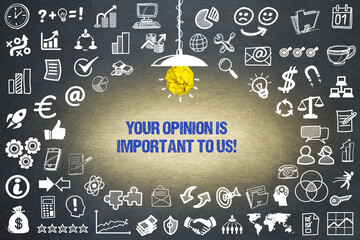 Sticker - Your opinion is important to us!