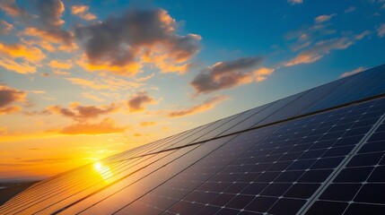 Poster - Generative AI : solar energy photovoltaic power roof sun home cell system green house eco industry.