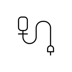 Poster - Microphone outline icons, minimalist vector illustration ,simple transparent graphic element .Isolated on white background