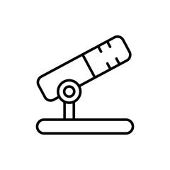 Poster - Microphone outline icons, minimalist vector illustration ,simple transparent graphic element .Isolated on white background