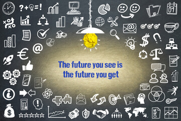 Sticker - The future you see is the future you get