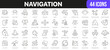 © stas111 - Navigation line icons collection. UI icon set in a flat design. Excellent signed icon collection. Thin outline icons pack. Vector illustration EPS10