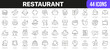 © stas111 - Restaurant line icons collection. UI icon set in a flat design. Excellent signed icon collection. Thin outline icons pack. Vector illustration EPS10