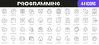 © stas111 - Programming line icons collection. UI icon set in a flat design. Excellent signed icon collection. Thin outline icons pack. Vector illustration EPS10
