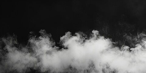 Aufkleber - A black and white photo capturing the smoke billowing out of a chimney.