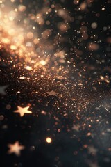 Poster - A blurry image capturing the beauty of stars in the night sky. Perfect for astronomy enthusiasts or anyone looking to create a dreamy atmosphere in their projects