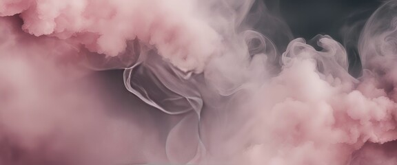 Canvas Print - Grain wet grain watercolor paper texture light and shadow painting blot. Abstract smoke pink nacre