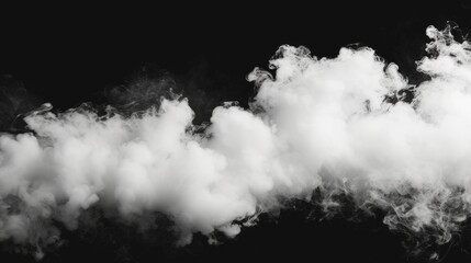 Wall Mural - Black and white photo of smoke billowing out of a pipe. Suitable for various creative projects and design elements