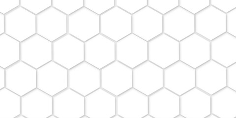 Poster - 3d hexagonal structure futuristic white background and embossed hexagon abstract with hexagon background. honeycomb hexagonal background. Hexagon shape, white, shiny black. hexagon pattern shape.