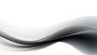 Abstract background with black and white wave. Gray and black smooth curved lines on a white background.