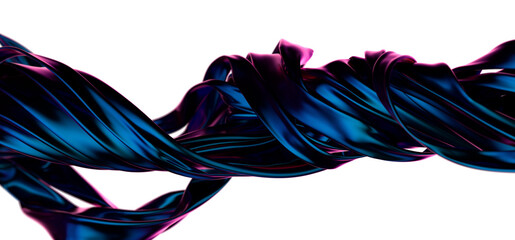 Poster - abstract blue waves background, happy mood, 3d render, 3d illustration