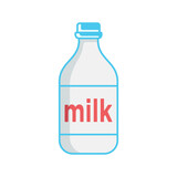 Fototapeta Panele - milk bottle icon design vector template