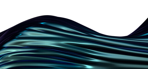 Poster - Creative Abstract technology blue background with 3d concept. abstract particles blue wave minimalist