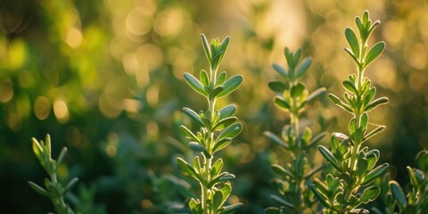 Canvas Print - A detailed view of a plant with vibrant green leaves. Perfect for botanical or nature-themed projects