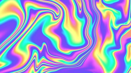 Leinwandbilder - Colorful vibrant Seamless Fluid Art Abstract Background. animation. 4k looping footage