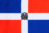 Fototapeta  - Dominican Republic Flag Flat