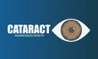 Cataract Awareness Month Vector Design. Simple and Elegant Design