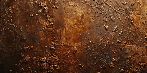 Poster - A detailed view of a rusted metal surface. Can be used as a background or texture in various design projects