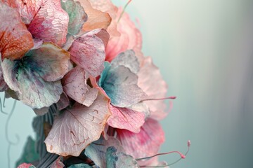 Poster - A close-up view of a beautiful bunch of flowers. Perfect for adding a touch of nature and color to any project