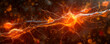 illustration of nerve cell, cells, neuronal receptor of the nervous system